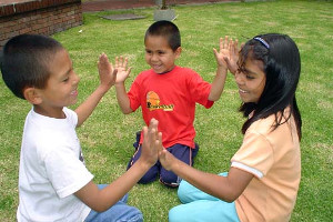 children playing